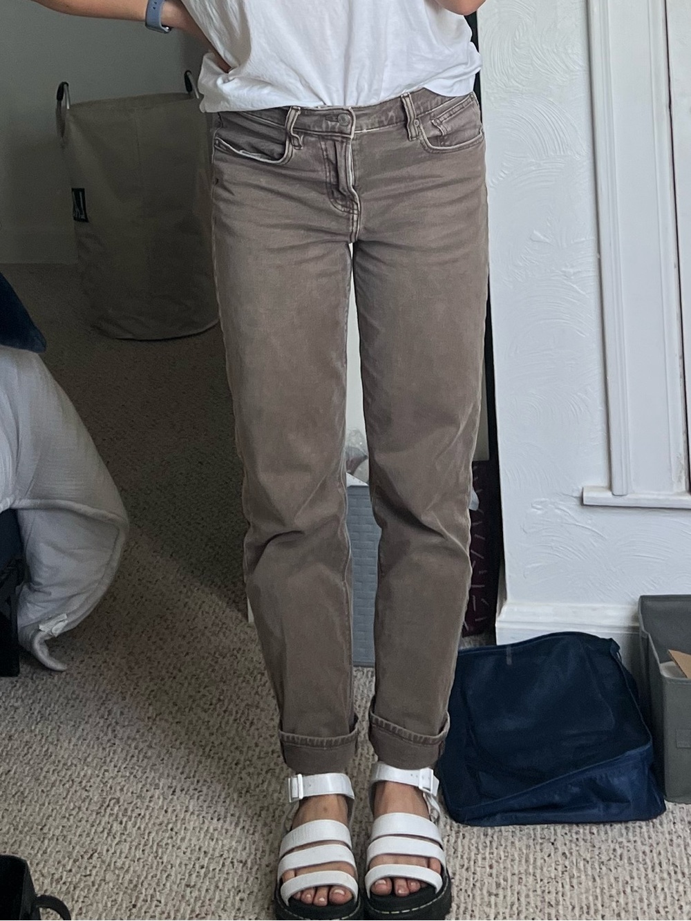 90’s Straight Brown Denim Jeans